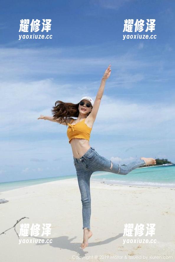 MiStar魅妍社 - Mieko林美惠子最新泳装，分享如何在沙滩上不被风吹跑
