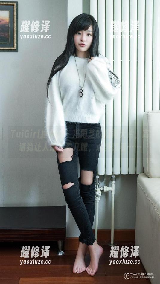 TuiGirl推女郎 - 冯雨芝的短裙大片，高清到让人想多看几眼，心里想着……